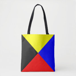 Zulu ICS maritieme seinvlag Tote Bag