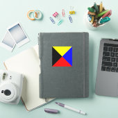Zulu ICS Maritime Signaalvlag Sticker (iPad Cover)