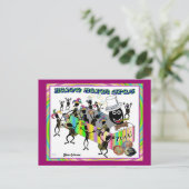 Zulu Parade bij Mardi Gras Briefkaart (Staand voorkant)