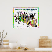 Zulu parade bij Mardi Gras Poster (Keuken)