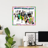 Zulu parade bij Mardi Gras Poster (Thuiskantoor)
