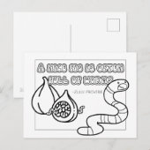 Zulu Proverb Coloring Briefkaart (Voorkant / Achterkant)