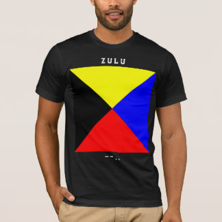 Zulu Signaalvlag Morsecode Nautisch ontwerp T-shirt