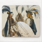 Zulu Soldaten van het leger van koning Panda, bord Muismat (Voorkant)