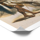 Zulu Soldaten van het leger van koning Panda, bord Poster (Hoek)