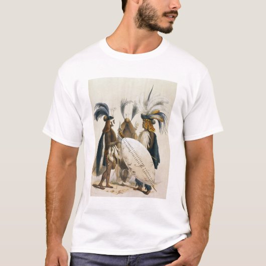 Zulu Soldaten van het leger van koning Panda, bord T-shirt (Voorkant)