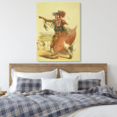 Zulu-strijder, Utimuni, neef van Chaka, wijlen Zu Canvas Afdruk (Insitu (Slaapkamer))