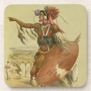 Zulu-strijder, Utimuni, neef van Chaka, wijlen Zu Onderzetter