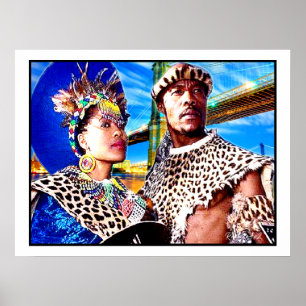 Zulu Warrior en zijn koningin: Poster