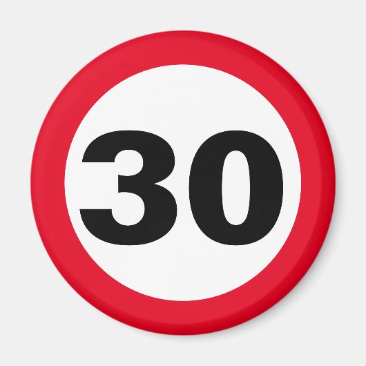 zum Geburtstag 30 Magneet (Voorkant)