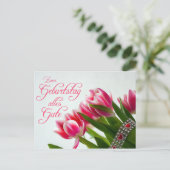 Zum Geburtstag alles Gute! Briefkaart (Staand voorkant)