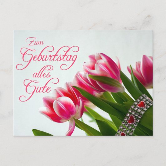 Zum Geburtstag alles Gute! Briefkaart (Voorkant)