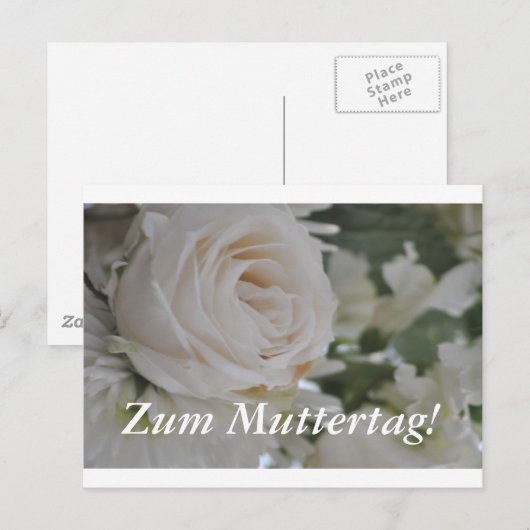 Zum Muttertag Briefkaart (Voorkant / Achterkant)