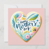 Zum Muttertag- Herz- Mama Kaart (Voorkant)