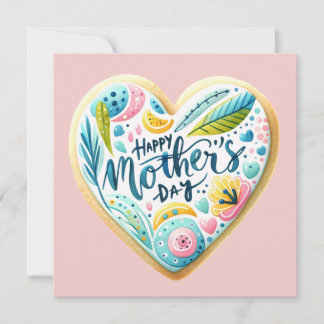 Zum Muttertag- Herz- Mama Kaart