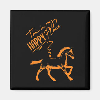 Zum Reiten Geboren Paarden Meisje Rider Paard Gift Magneet