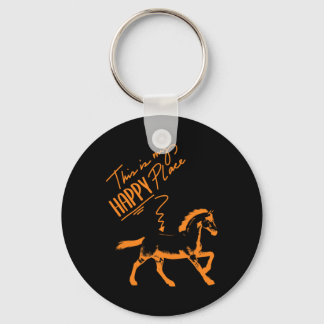 Zum Reiten Geboren Paarden Meisje Rider Paard Gift Sleutelhanger