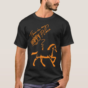 Zum Reiten Geboren Paarden Meisje Rider Paard Gift T-shirt