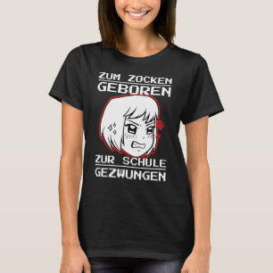 Zum Zocken Geboren Zum Schule Forces Console Ps5 G T-shirt
