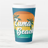 Zuma Beach, Californië Latte Mok (Voorkant)