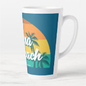 Zuma Beach, Californië Latte Mok (Rechts)