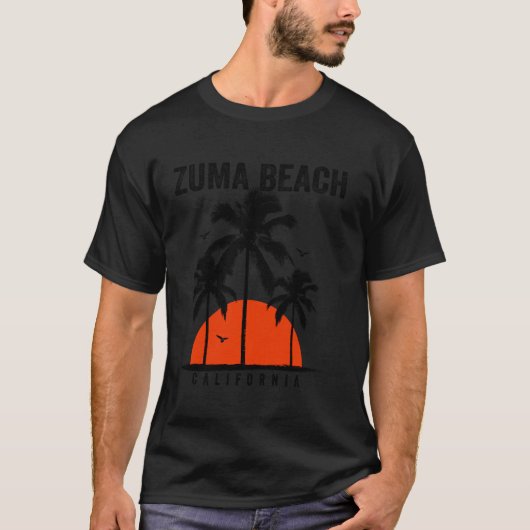Zuma Beach Californië Surfen Surfen T-shirt (Voorkant)