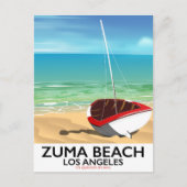 Zuma Beach LA Rail poster Briefkaart (Voorkant)