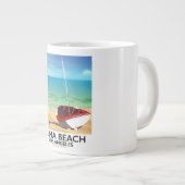 Zuma Beach LA Rail strandposter Grote Koffiekop (Voorkant rechts)