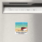 Zuma Beach LA Rail strandposter Magneet (Insitu (Vaatwasser))