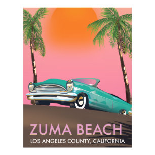 Zuma Beach Los Angeles County Californië Foto Afdruk