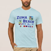 Zuma Beach - Maritime Flag Spelling T-shirt (Voorkant)