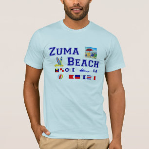Zuma Beach - Maritime Flag Spelling T-shirt