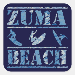 Zuma Beach Vierkante Sticker