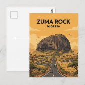 Zuma Rock, Madalla, Niger Briefkaart (Voorkant / Achterkant)