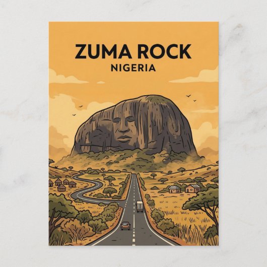 Zuma Rock, Madalla, Niger Briefkaart (Voorkant)