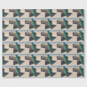 Zuma strand malibu surfboard CHRISTMAS XMAS Cadeaupapier (Vlak)