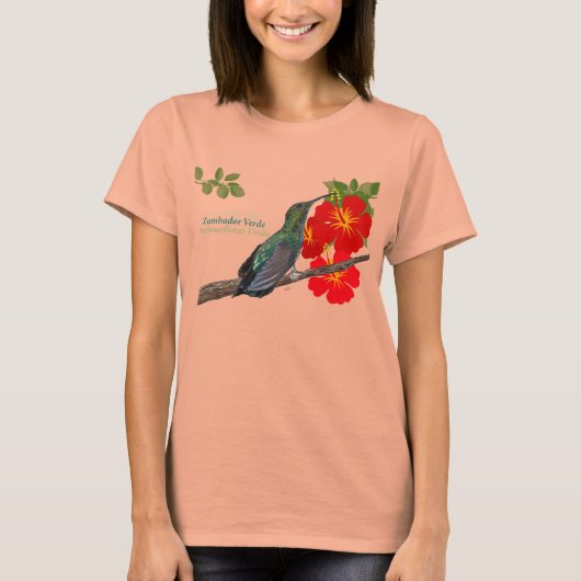 Zumbador Verde de Puerto Rico/Green Mango Shirt (Voorkant)