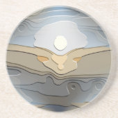 ZUN OVER DE HILLEN ZANDSTEEN ONDERZETTER (Voorkant)