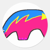 Zuni Beren Ronde Sticker (Voorkant)