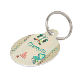 Zuni Butterfly 2 Folk Art Huisdierpenning
