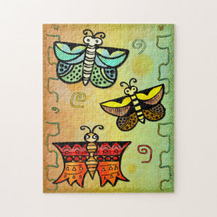 Zuni Butterfly Folk Art Legpuzzel