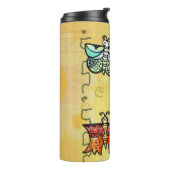 Zuni Butterfly Folk Art Thermosbeker (Gedraaid links)