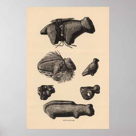 Zuni-fetiches Poster (Voorkant)