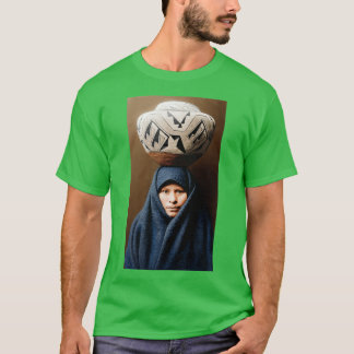 Zuni meisje met jar t-shirt