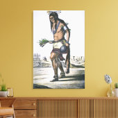 Zuni Tribesman, 1854 (kleurenlitho) Canvas Afdruk (Insitu (Woonkamer))