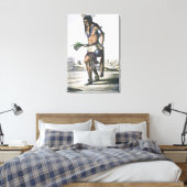 Zuni Tribesman, 1854 (kleurenlitho) Canvas Afdruk (Insitu (Slaapkamer))