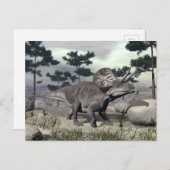 Zuniceratops dinosaur - 3D rendering Briefkaart (Voorkant / Achterkant)