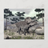 Zuniceratops dinosaur - 3D rendering Briefkaart (Voorkant)