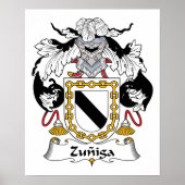 Zuniga Family Crest Poster (Voorkant)