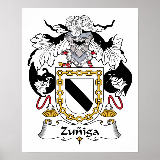 Zuniga Family Crest Poster (Voorkant)